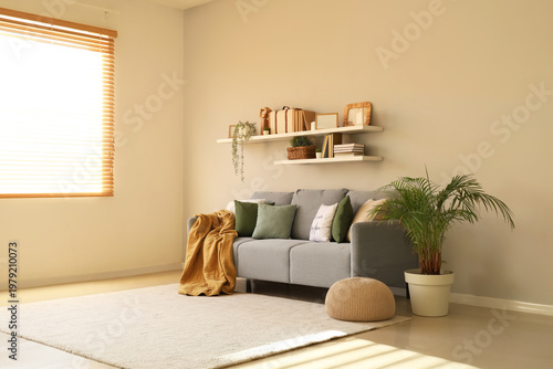 Interior of modern living r...