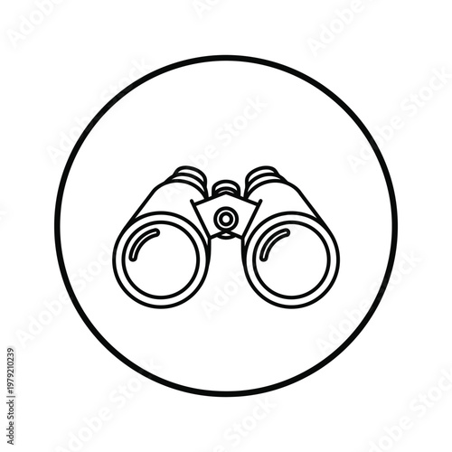Binoculars Symbol Discovery Commercial Icon