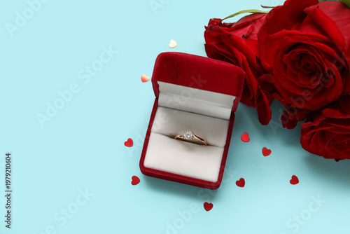Box with beautiful engageme...