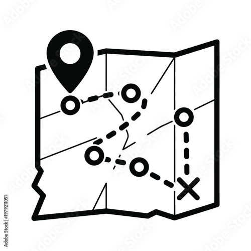 Map Navigation Route Planning Journey