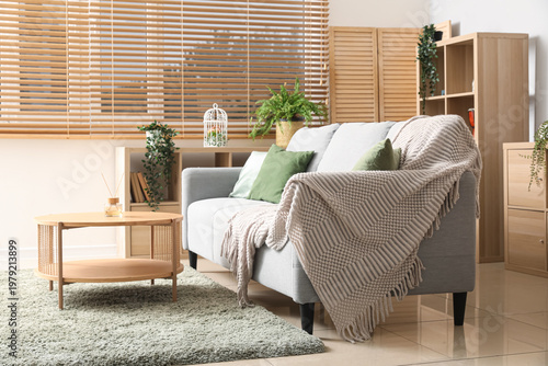 Interior of cozy living roo...