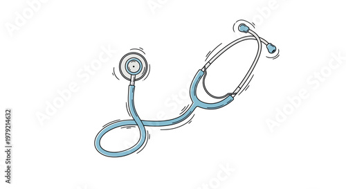 Stethoscope medical tool for doctors.