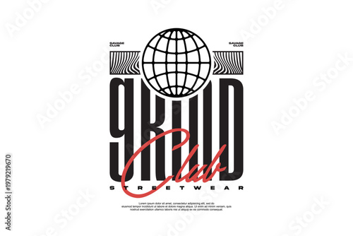 future style streetwear design vector 