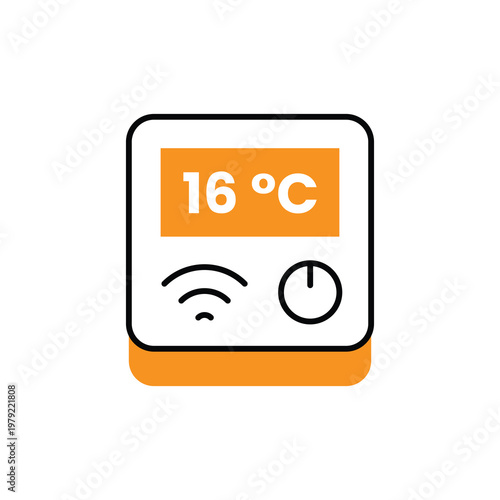 smart thermostat icon