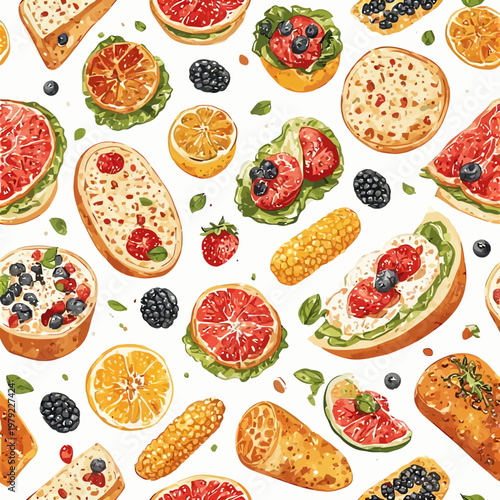 Food Pattern design very cool