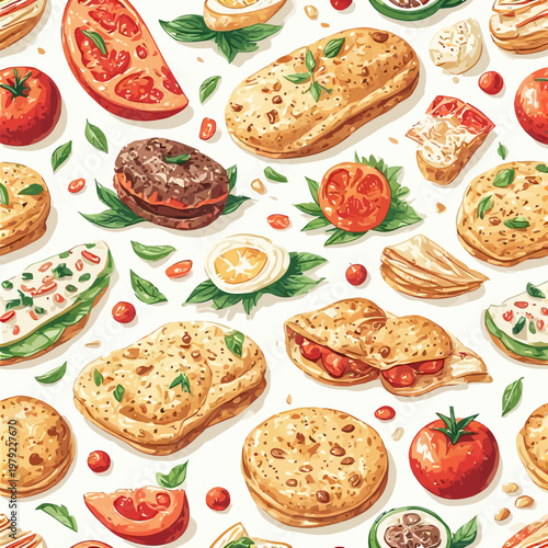 Food Pattern design very cool
