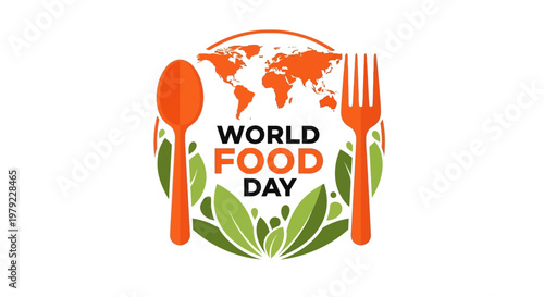 World Food Day Logo Illustration.