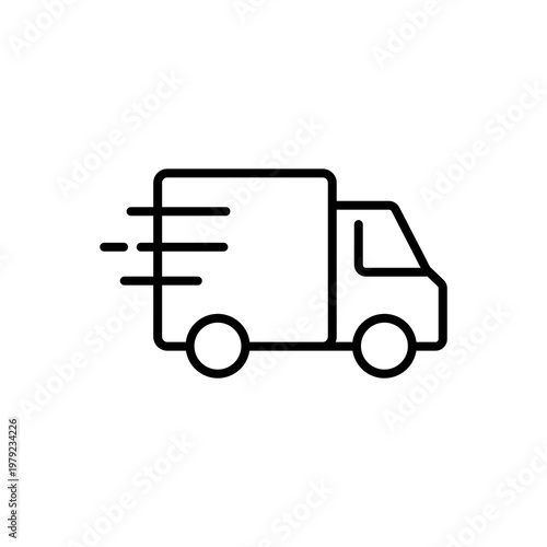 Fast Shipping Delivery Truck Icon