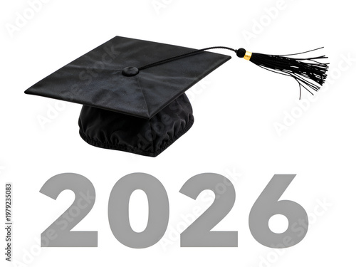 graduation cap and diploma