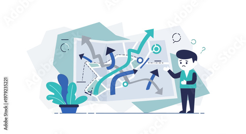 Businessman Analyzing Data Graph.