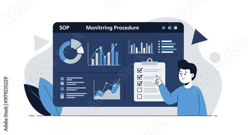 Businessman Analyzing Data Graphs.