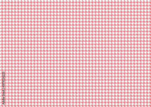 【日本の伝統模様】千鳥・千鳥格子のシームレスパターン（赤系） / Chidori & Chidori-goushi (Houndstooth) – Japanese Traditional Seamless Pattern Set  (Red Tones)