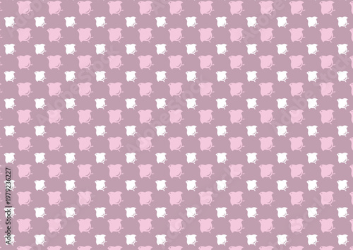 【日本の伝統模様】千鳥・千鳥格子のシームレスパターン（赤系） / Chidori & Chidori-goushi (Houndstooth) – Japanese Traditional Seamless Pattern Set  (Red Tones)