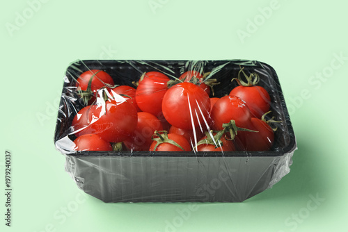 Plastic container of fresh ...
