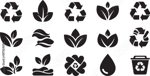 Eco Friendly Symbols and Icons for Conservation