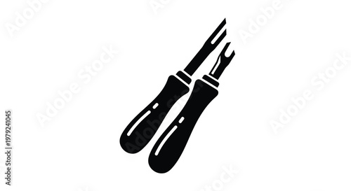 Two seam ripping tools are displayed in a dark silhouette