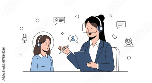 Customer service, online consultation, video call, support, communication, business meeting