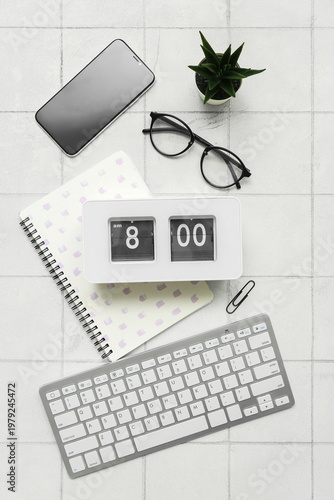 Composition with eyeglasses...