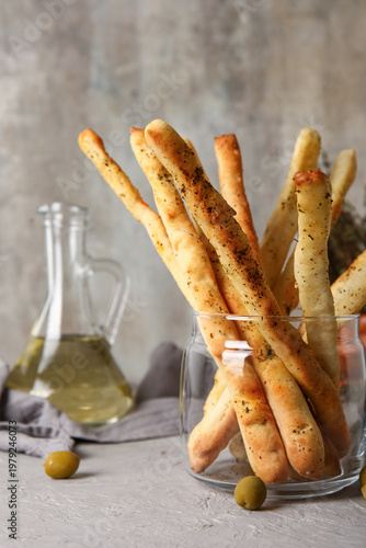 Glass with tasty Italian Gr...