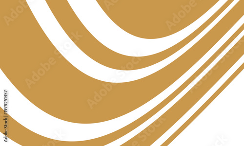 Abstract golden colour waves and swooshes with for a luxurious border or footer on a certificate, banner.