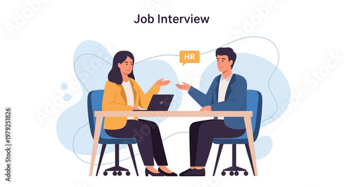 Job Interview: HR Manager Interviews Candidate, Discussing Career Opportunities
