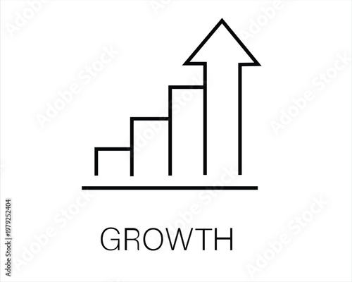 Growth, Bar Chart, Success, Increase, Profit, Progress, Arrow, Improvement, Business Performance, Financial Gain, Statistics, Development, Rising, Goal
