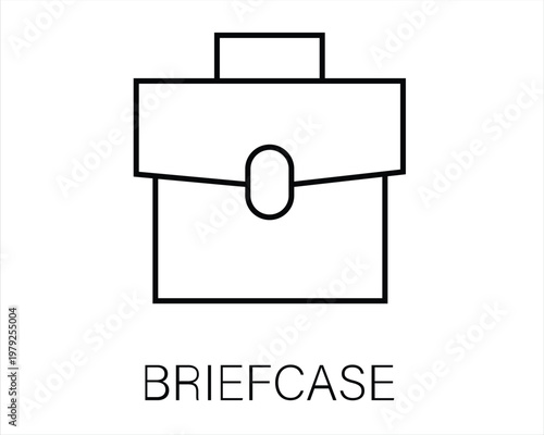 Briefcase, Business Bag, Portfolio, Work Case Icon, Professional Career, Office Accessory, Employment, Job Interview, Corporate, Management, Briefcase