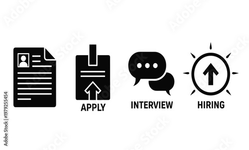 Job application and hiring process.