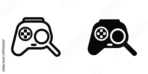 Two game controllers being examined closely with magnifying glasses