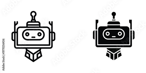 Contrasting robotic characters with differing visual styles and expressions