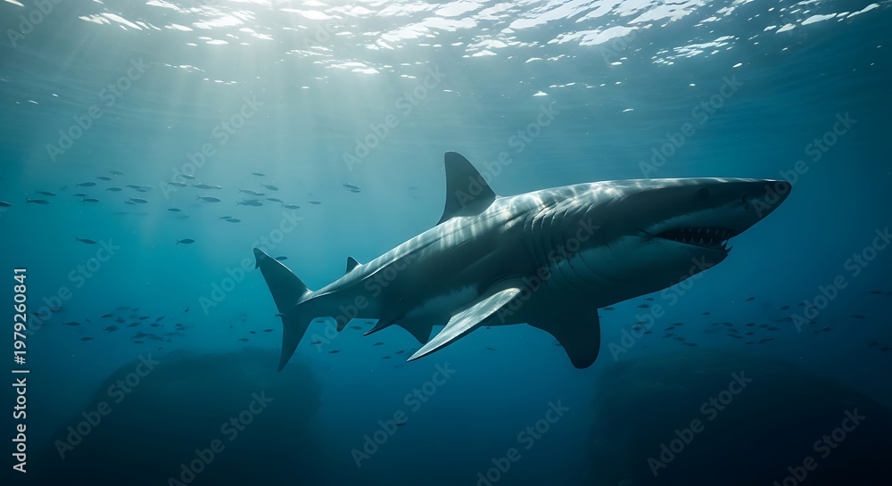 Fototapeta premium Shark underwater