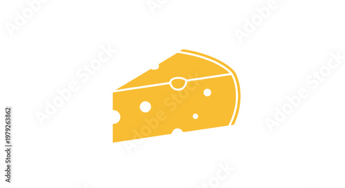 A wedge of cheese on white.