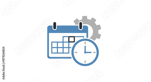 Clock Calendar Time Schedule.