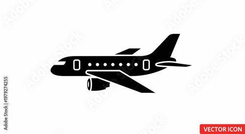 Airplane flying through the sky fast.