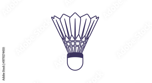 Badminton Shuttlecock Sports Equipment Closeup.