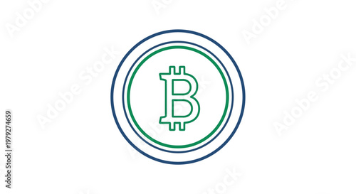 Bitcoin cryptocurrency logo symbol icon.