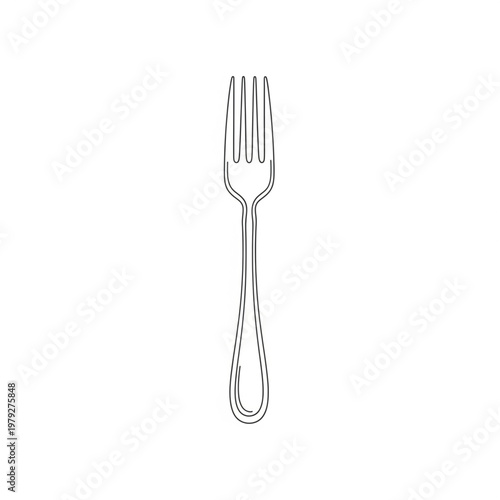 Dinner fork eating utensil silverware.