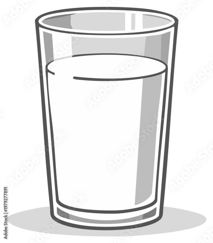 Clear Glass Filled With White Liquid Beverage