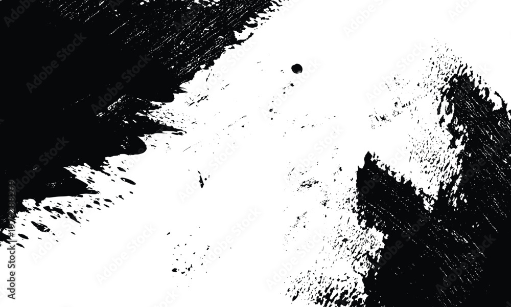 Fototapeta premium grunge brush strokes brush strokes and black ink to create an abstract brush stroke. 
