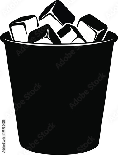recycling bin with paper