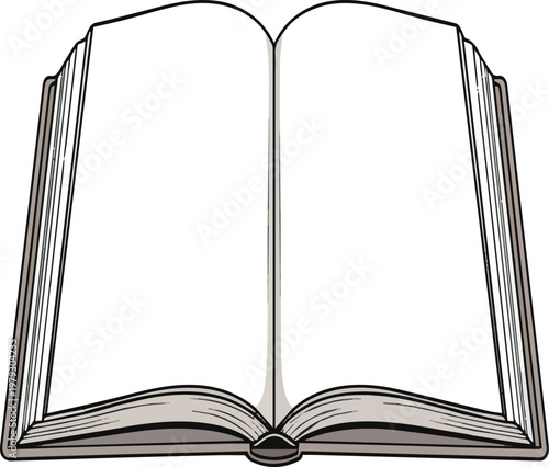 open book isolated on white