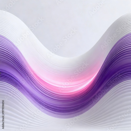Abstract Wavy Pattern with Purple and Pink Gradients