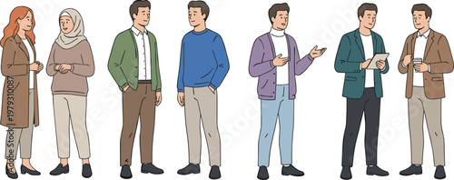 Modern vehicle set with delivery truck city bus sedan and hatchback