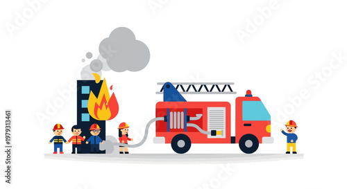 Brave Firefighters Extinguish a Destructive Building Fire, Highlighting Critical Emergency Response and Community Safety Efforts in an Urban Setting