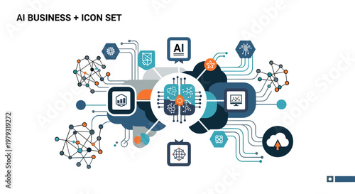 A simple diagram depicting interconnected nodes, conveying concepts of networking, relationships, and systems. Suitable for illustrating business conn