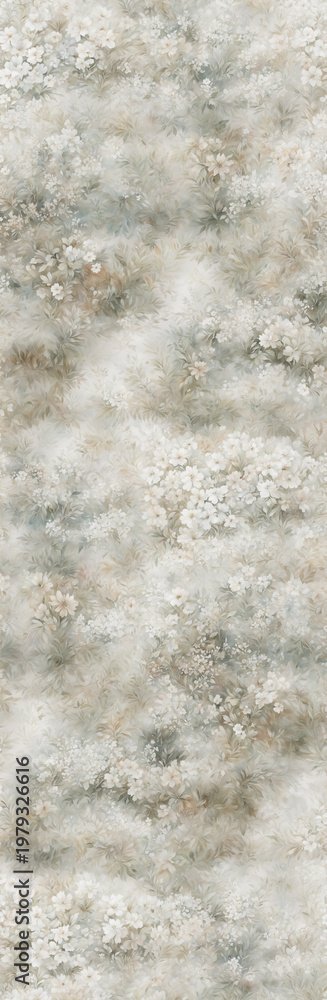 Fototapeta premium Collection of elegant soft focus watercolor rose and floral seamless patterns