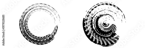 Tire tread marks, wheel textures, tire marks - car racing, motocross, drift, rally, off-road and others. Vector black isolated texture in grunge style with splashes.eps10