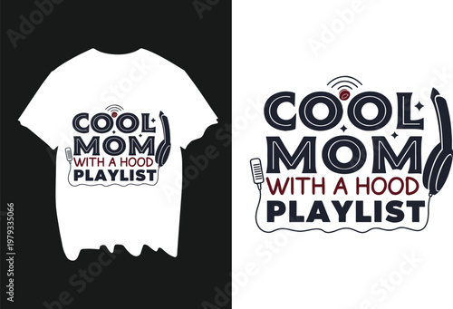 Vintage retro Mother day t-shirt design with typography illustration 