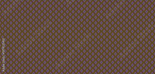 Seamless geometric pattern, abstract diamond shapes, modern repeat design. Purple, pink, turquoise, green on olive background wallpaper.