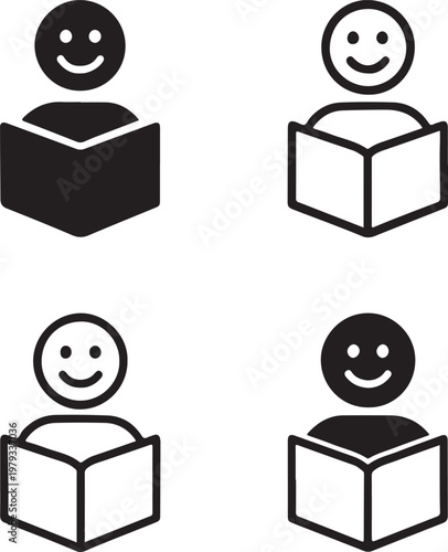 Isolated Reading Motivation Social Media Post, Reading Motivation Social Media Post icon, Reading Motivation Social Media Post vector, study inspiration design, literacy awareness